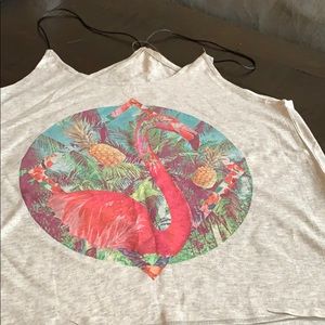 Flamingo Pattern Tank